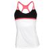 Fila Tennis  Platinum Cami Tank Top White Charcoal Diva Pink AffordableDesignerBrands.com