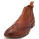 Florsheim Men's Slip-on Wingtip Leather Chelsea Boots Brown 9.5 M from Affordabledesignerbrands.com