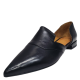 Franco Sarto Women's Toby D'Orsay Pointed Flat Leather Loafers Black 10M from Affordable Designer Brands