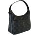 Giani Bernini Leather Black Monogram Hobo Shoulder Handbag front Affordable Designer Brands