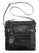 Giani Bernini Handbag, Pebble Leather Multi Zip Pocket Front From Affordable Designer Brands