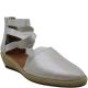 Gentle Souls by Kenneth Cole Womens Noa-Beth Nubuck Silver Wedge Sandals 9M from Affordable Designer Brands