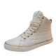 Guess Mens Casual Comfort Shoes Melo Quilted Hi Top Lace Up Sneaker White 10M from Affordable Designer Brands