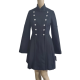 GUESS Women's Double-Breasted Skirted Wool Coat Black XXS Affordable Designer Brands