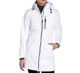 Helly Hansen Long Belfast X-Large White Hooded Raincoat Jacket