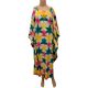Hand Made In Africa Floor length dress with embroidered Neckline One Size