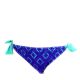Hula Honey Women's Crochet Dog Ear Side Tie Hipster Swim Bottom 
