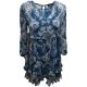 In Awe of You by Awesomeness TV Juniors Printed Ruffled Shift Dress Multicolor Medium