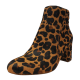 INC International Concepts Womens Floriann Ankle Boots Calf Hair Dark Leopard Print 6.5M from Affordable Designer Brands