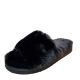 Inc International Concepts Womens Shoes Yuri Slip On Faux Fur Slippers 9M Black from Affordable Designer Brands