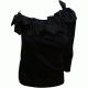 Inc International Concepts One-Shoulder Bow Sweater Deep Black Medium 