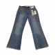 Indigo Rein Junior Size Jeans 3 Button Fly Crop Slim Leg w/ Topstitch Jeans Blue