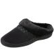 Isotoner Woodlands Hoodback Slippers with SmartZone Technology Black Size 9.5-10