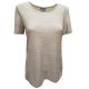 Jm Collection Jacquard T-Shirt Beige Small front from Affordable Designer Brands