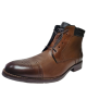 Johnston Murphy Redding Cap-Toe Boots Leather Tan 10 M from Affordable Designer Brands