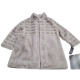 Jones New York Womens Stand-Collar Faux-Fur Coat Feather Grey XXL Affordable Designer Brands