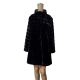 Jones New York Womens Petite Faux-Fur Coat Black Petite Small Affordable Designer Brands
