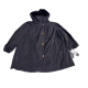 Jones New York Women's Plus Size Hooded Raincoat Cotton Black 2X Affordable Designer Brands