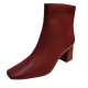 Journee Womens  Shoes Haylinn Cushioned Ankle Boots Red Brick 8.5M from Affordable Designer Brands