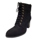 Journee Collection Womens Baylor Bootie Suede Black 8.5M from Affordable Designer Brands