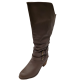 Journee Collection Womens Late Wide Calf Knee High Slouch Boot Dark Brown 9M from Affordable Designer Brands