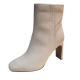 Journee Collection Womens  Shoes Sarla Leather  Ankle Booties 6M White from Affordable Designer Brands