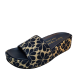 Kate Spade Womens Shoes Breeze Slide Sandals 6.5B Parchment Blazer Blue from Affordable Designer Brands