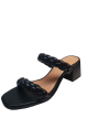 Kate Spade Womens  Shoes Juniper Braided Leather Block Heel Sandals 7B Black from Affordable Designer Brands