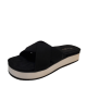 Koolaburra By UGG Womens Comfort Shoes Carenza Synthetic Slide Sandals 5.5M Black from Affordable Designer Brands