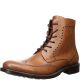 Unlisted by Kenneth Cole Men's Blind Sided Wingtip Perforated Boots Cognac 8 M from Affordable Designer Brands