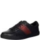 Kenneth Cole Reaction Men's Blayde Leather Sneakers Black Red 10M from Affordabledesignerbrands.com