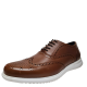 Kenneth Cole Unlisted Men's Nio Wingtip Dress Casual Oxfords Cognac 9.5 M from Affordable Designer Brands