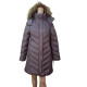 Kenneth Cole Womens Faux-Fur-Trim Hooded Down Puffer Coat Grey Medium Affordable Designer Brands