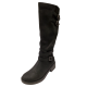 Kensie Womens Dunkan Knee High Boot Black 9.5M Affordable Designer Brands
