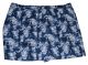 Karen Scott Plus Size 20W Blue Floral-Print Faded Chambray Skort