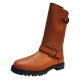 Lafayette 148 New York Womens Jordan Buckled Boots Leather Copper 9M US 39EU Affordable Designer Brands