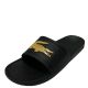 Lacoste Mens Fraisier Manmande Black Slides Sandal 7 M Affordable Designer Brands