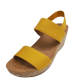 LifeStride Womens Delta Quarter Ankle Strap Sandals Fabric Marigold 8W from Affordable Designer Brands