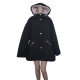 Laundry by Shelli Segal Womens Fleece-Lined Hooded Quilted Coat Black 2XL from Affordable Designer Brands
