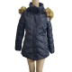 Madden Girl Junior's Faux-Fur Trim Hooded Polyester Puffer Coat Black Small from Affordable Designer Brands