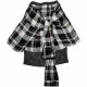 Material Girl Juniors Pull-on Chekered Plaid-Wrap Pencil Skirt Charcoal Combo XXSmall
