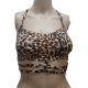 Material Girl Juniors Ruched Strap-Detail S Leopard XSmall Affordable Designer Brands front