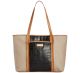 Marc Fisher Day By Day Mixed Light Taupe black Tote handbag