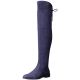 Marc Fisher Humor Over The Knee Boots Deep Baltic Blue 6.5M from Affordabledesignerbrands.com