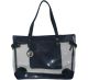 Marc Fisher Clear Large Clear Navy Tote