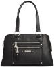 Marc Fisher Zip Code Black Satchel handbag front Affordable Designer Brands 