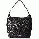 Michael Kors Lena Large Shoulder Handbag Black Silver