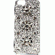 Michael Kors Embellished Leather-Inlay iPhone 6 Hardcase Silver 