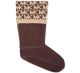 Michael Kors Cable Knit Cuff Boots Liner Socks Brown