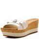 MICHAEL Michael Kors Warren Platform Wedge Sandals White 5M from Affordable Designer Brands